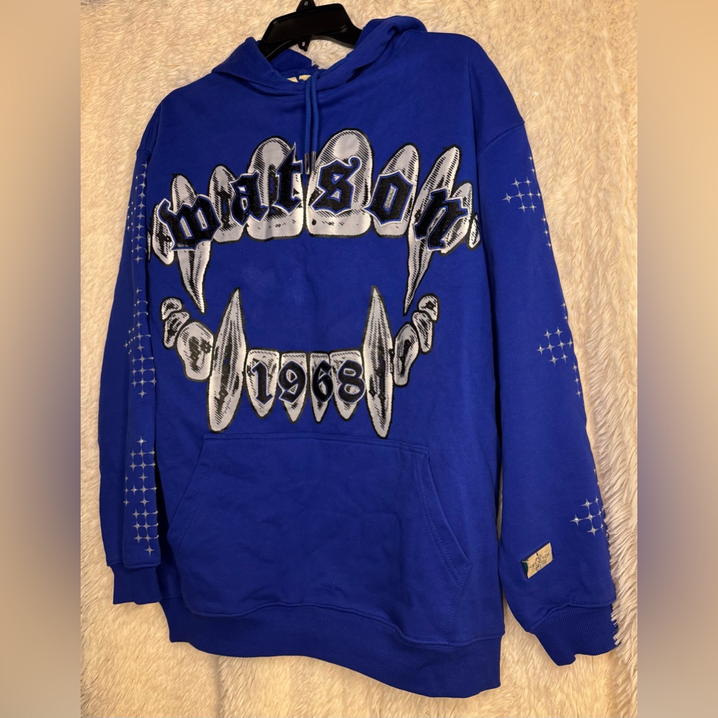 Watson “The Brighter The Stars” Royal Blue Hoodie Nwt Size Medium